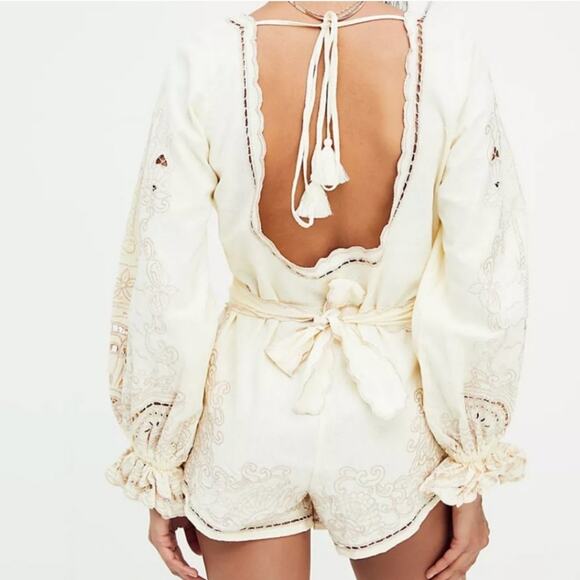 Free People Palmas Embroidered Size XL Romper - Picture 3 of 14